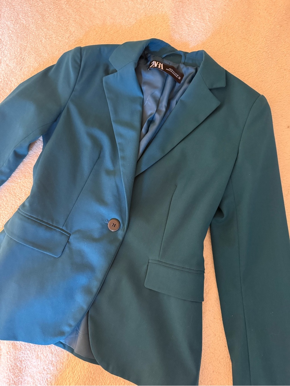 Zara Teal Blazer Like New